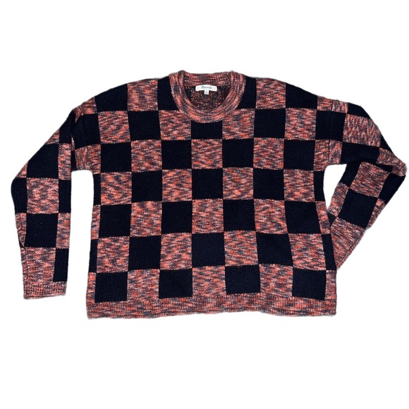 Madewell Tops - Madewell Multicolor Checkered Sweater
